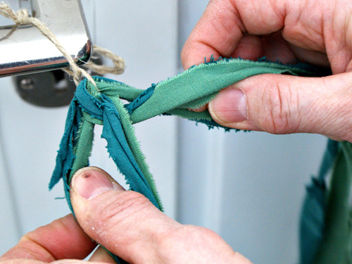 Början på fyrflätan - Foto Mats Pallin